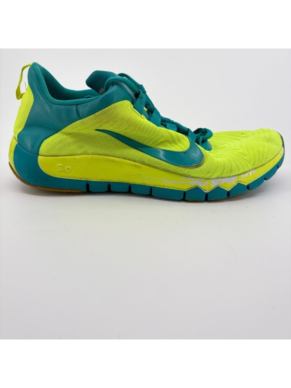 Nike Free Trainer 5.0 Mens Size 9 Volt Blue Athletic Training Shoes Sneakers